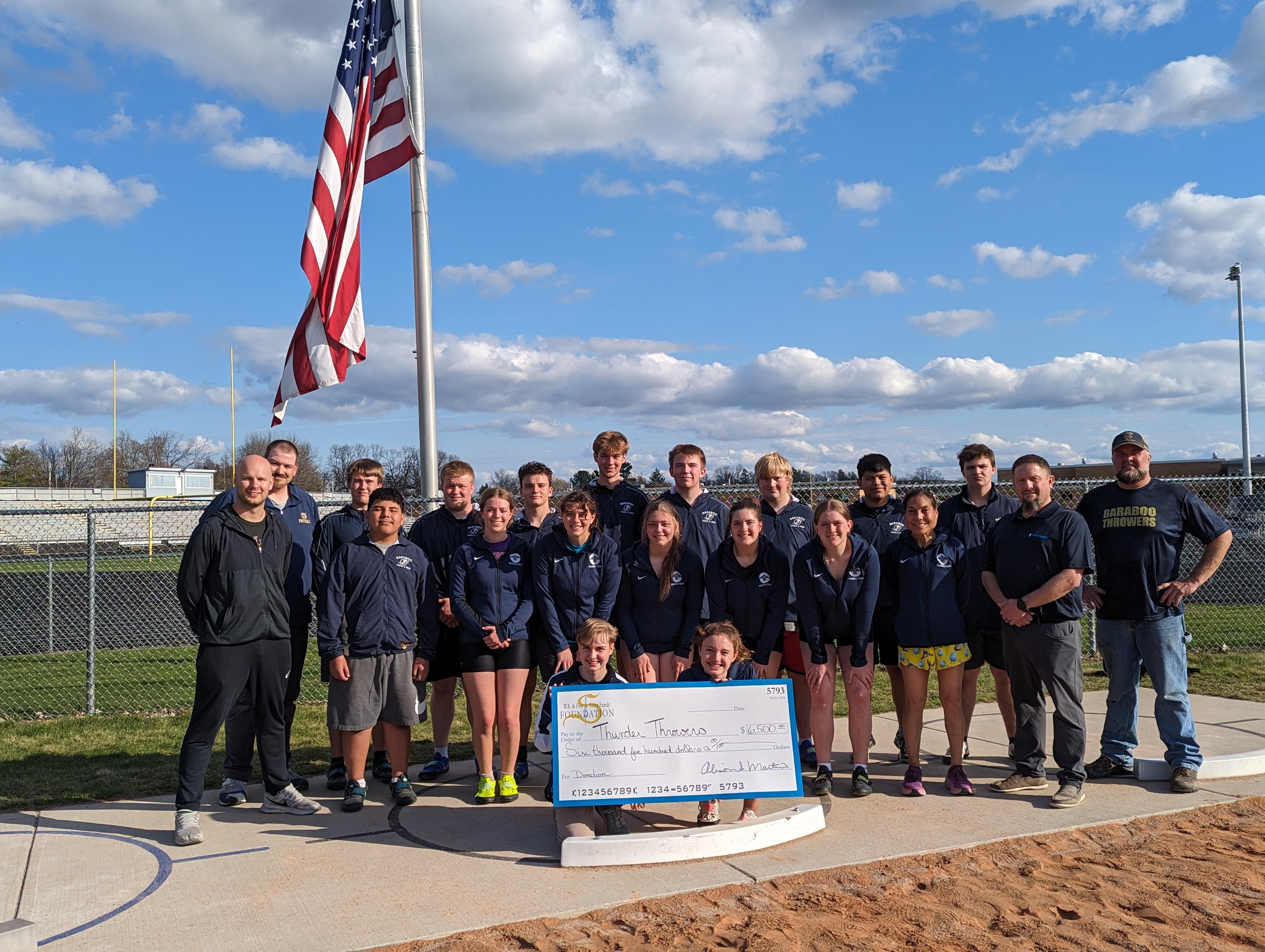 Track and Field Teams Receive Vital Donation for Facility Upgrade