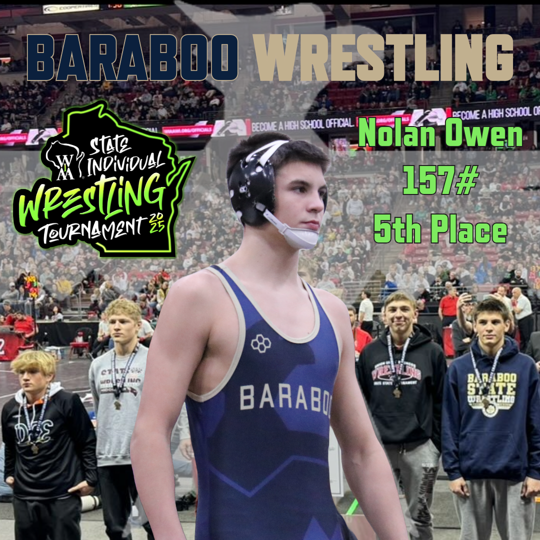 Nolan Owen Takes Fifth Place at WIAA State Wrestling Tournament