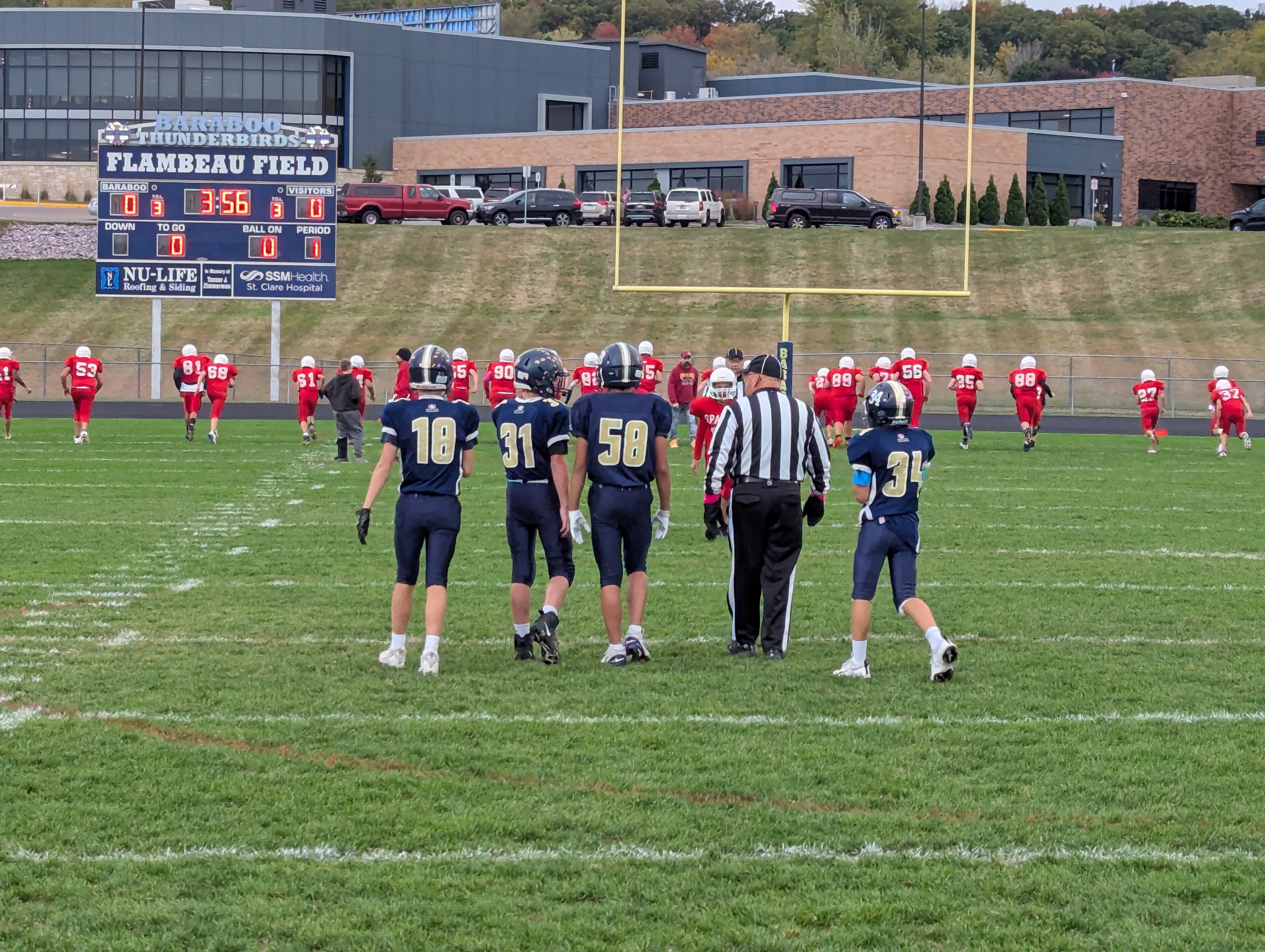 7th Grade T-Bird Football: Recap of Wet Contest Against Sparta Spartans