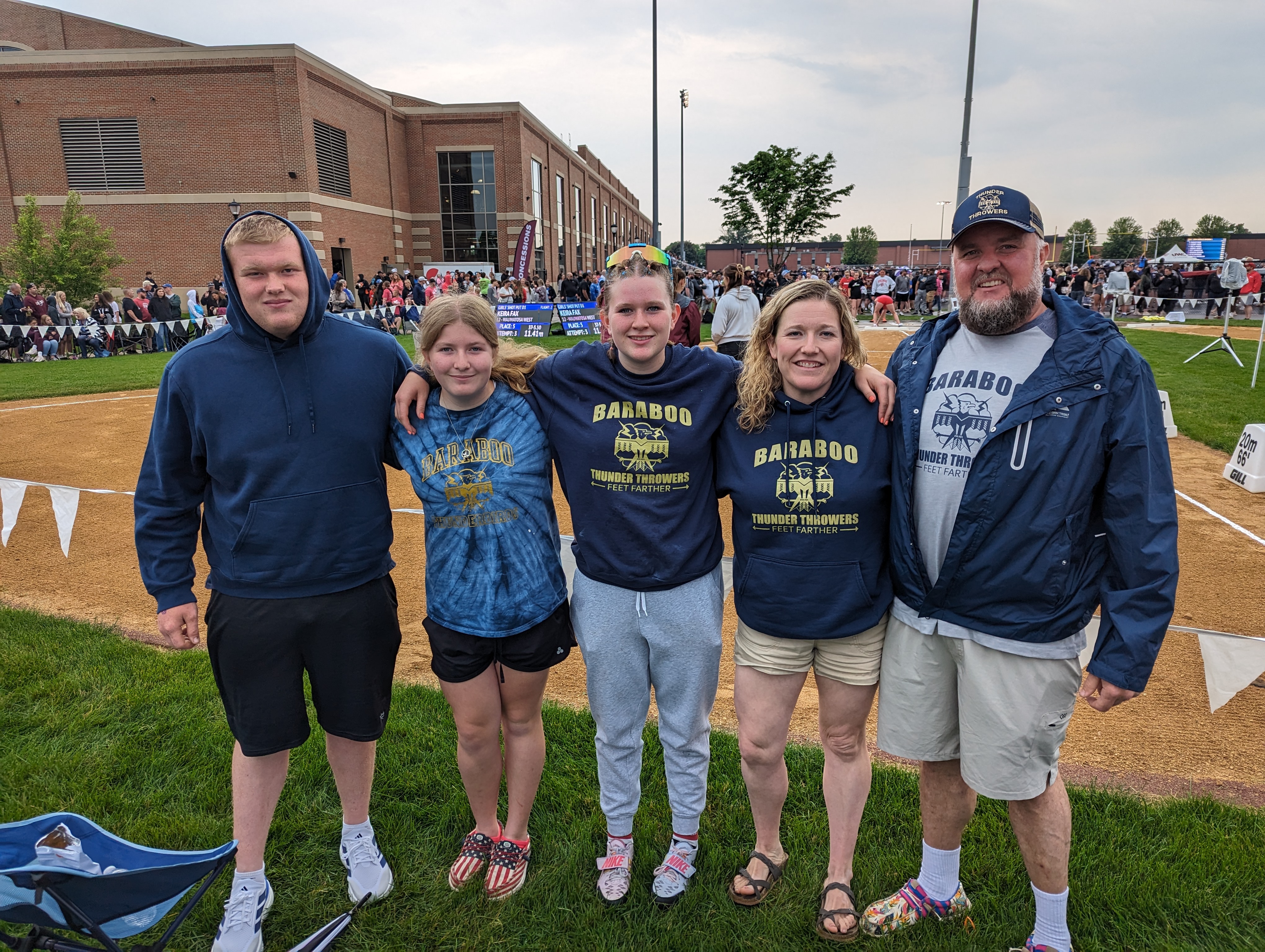 Baraboo High School Thunder Thrower Competes at Division 1 Girls Shot Put WIAA State Championships